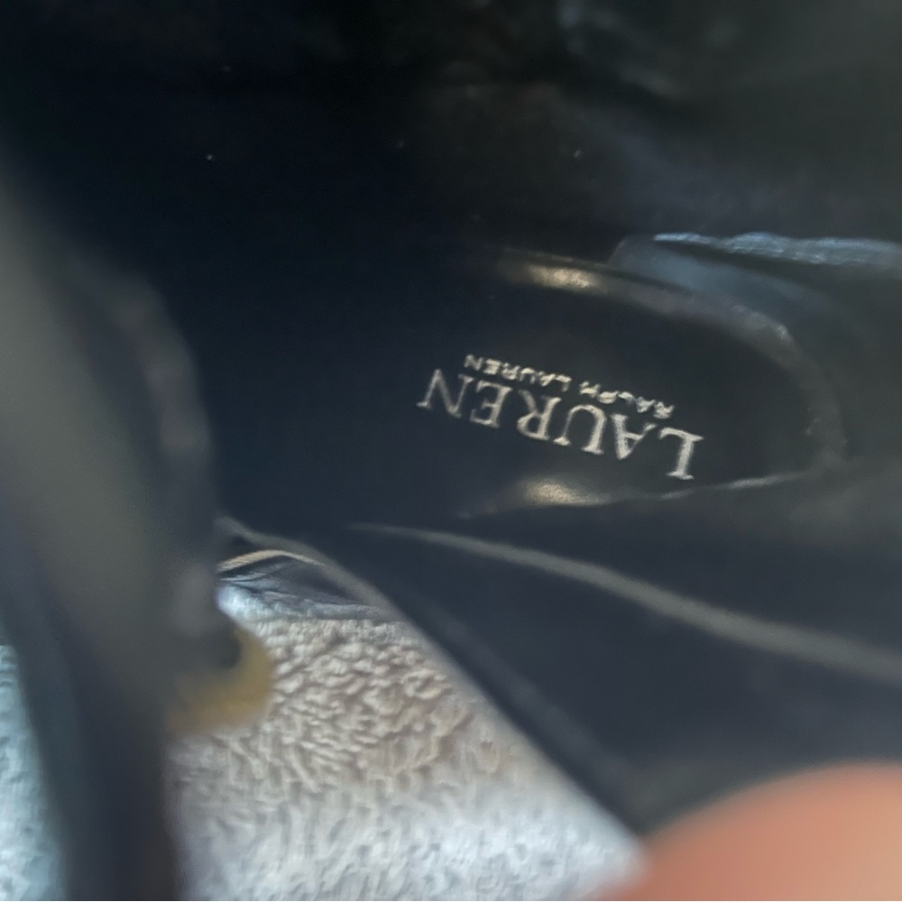 Ralph Lauren black leather ankle boots. Excellent condition.